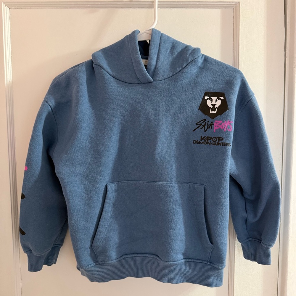 K-Pop Demon Hunters Saja Boys Girls Hoodie from Zara / Size 8/9